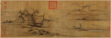 Arte Tradicional Chino Painting - árboles viejos nivel distancia 1080 guo xi chino tradicional